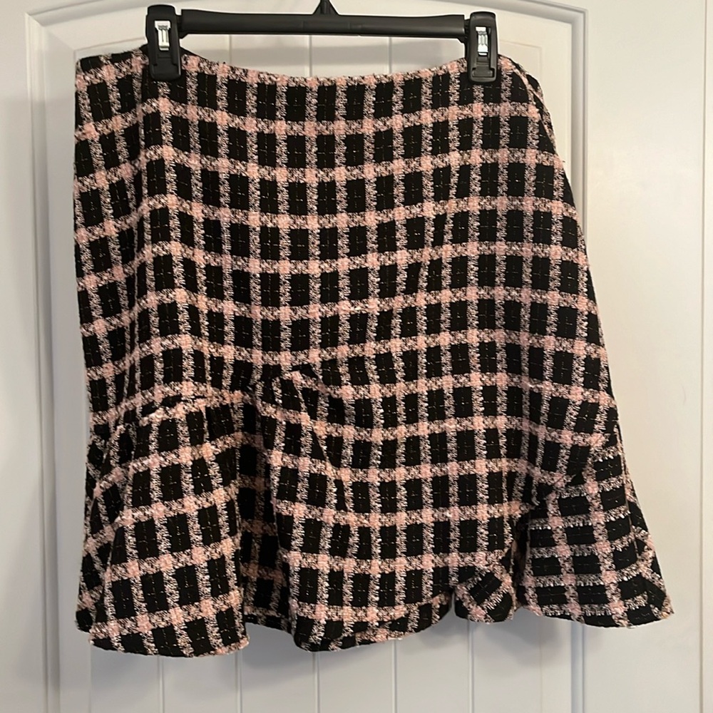 Cece Tweed Skirt Pk/Blk 14